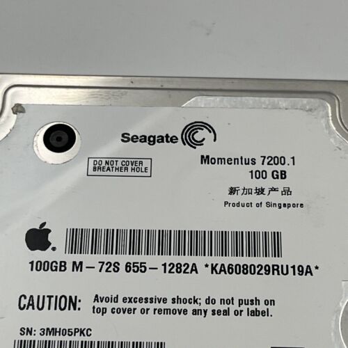 Seagate ST910021AS 9S3014-040 FW:3.07 AMK (3MH) Singapore 100gb 2.5" Sata 06355 - Picture 2 of 9