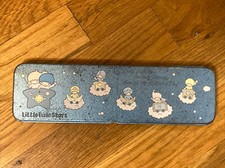 Little Twin Stars Tin Pencil Case Sanrio 1976 Made in Japan