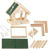 Bausatz FüR Vogel-Futterhaus Echtholz Vogelhaus Diy Vogelfutterhaus Zum HäNgen
