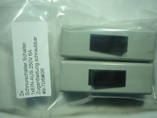 2x interruptor de cable interruptor 1xENCENDIDO-APAGADO 250V 6A tren atornillable#9-70/6#019c