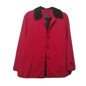 Ralph Lauren Women S Red Barn Coat Swing Jacket Equestrian Horse