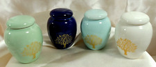 Mini Cremation Urns for Pet Ashes Set of 4 - Tree of Life Small Keepsake Ur...