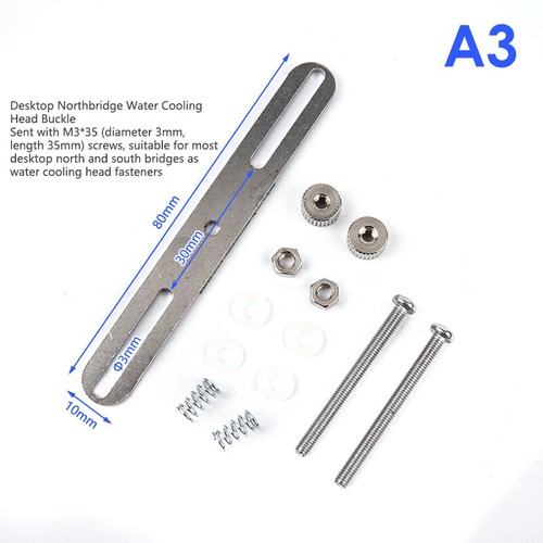 Stainless Water Cooling Waterblock Buckles CPU GPU Heatsink Block Liquid Cool _t - Photo 12/13