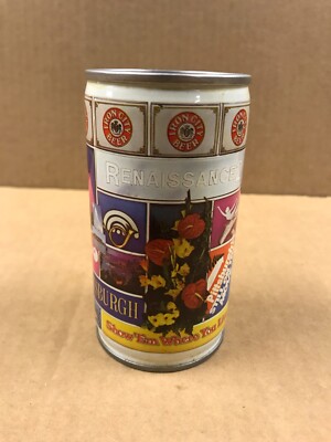 Vintage Renaissance 2 Empty Pull Top Beer Can