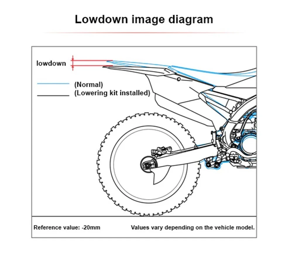 Enlace de Descenso de Suspensión Trasera AJUSTABLE CNC para 1993-2025 YAMAHA YZ85 YZ80 Foto 4 de 4