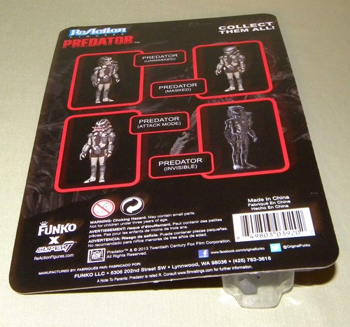 PREDATOR MASKED 3.75" Action Figure ReAction PREDATOR Retro Super7 Funko - Picture 11 of 12