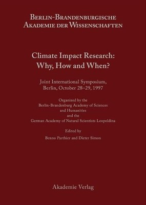 Climate Impact Research by Benno Parthier, Dieter Simon - 9783050035994