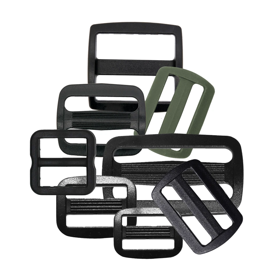 MADDMA 10 Kunststoff Regulator Gurtversteller Leiterschnallen Gurtband Größen Farbwahl