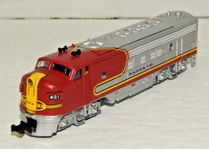 Wagon Plat HO Model Power 98358 – Santa Fe Avec Semi-remorque Union 76 – Train Miniature