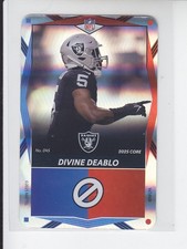 2025 NFL Uno Elite Core DIVINE DEABLO Blue Red Foil SP Raiders #045