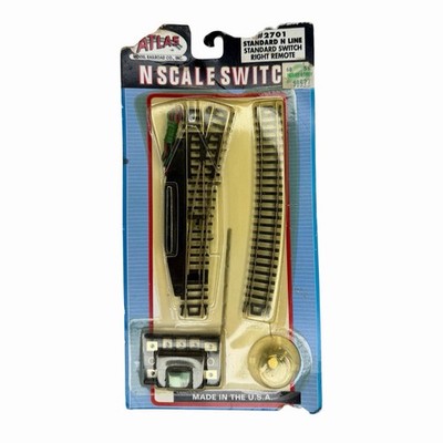 Atlas - N Scale - Code 80 Snap Track - Standard Switch - #2701 - Nic. Slvr - NOS
