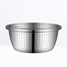 304 Stainless Steel Basin Vegetable Washing Basket Fruit Cleaning Bowl Drying