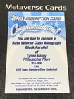 2025 Topps Signature Tyrese Maxey Black (RAW)