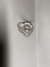 .50 CT 18K White Gold Brilliant Cut Diamond Halo Engagement Ring w/ Appraisal