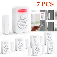 Entry Door Alarm Wireless Voice Windows Reminder Loud 90 dB for Home Security ×7