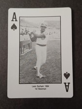 Leon Durham 1985 Hey Hey Cubs! Jack Brickhouse Playing Card - Chicago