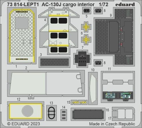 Eduard 73814 1/72 AC-130J Cargo Interior