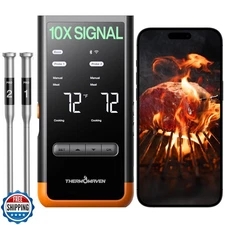 ThermoMaven Wireless Bluetooth Smart Meat Thermometer: Standalone