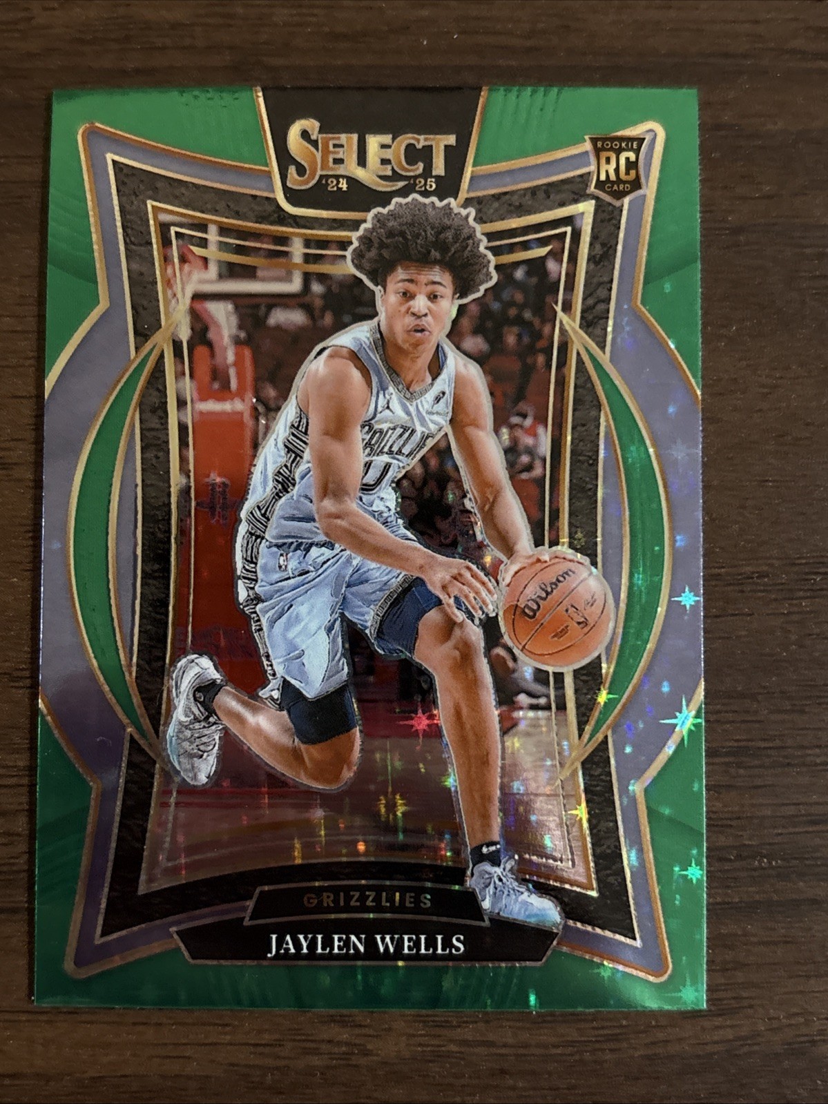 2024-25 Panini Select - Concourse Jaylen Wells #79 Green Stars Prizm (RC)
