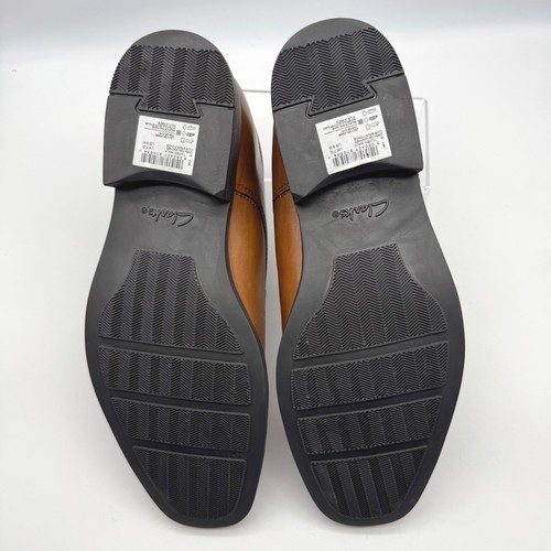 Clarks Tilden Walk US 8M dunkelbraune elegante Lederschuhe Oxford Schnürschuhe - Bild 9 von 11