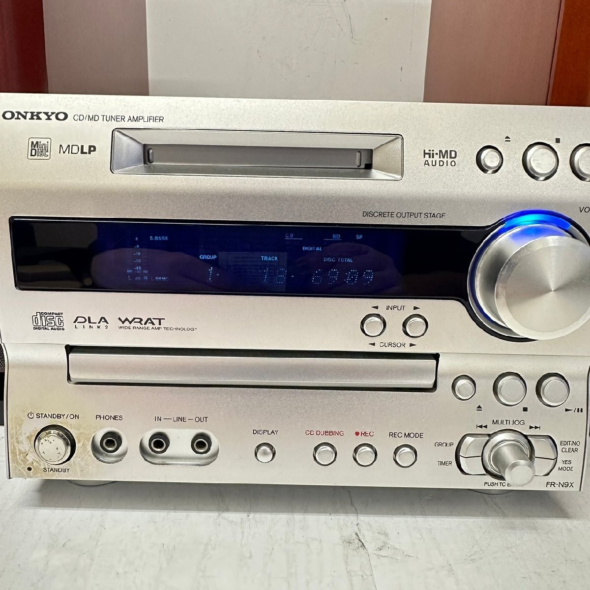 ONKYO ジャンク　CD/MD TUNER AMPLFER FR-N9X ONKYO ジャンク CD/MD TUNER AMPLFER FR-N9X ONKYO FR-N9X CD MD