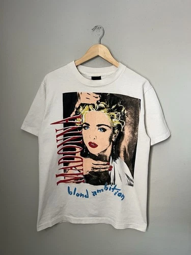 Madonna Blonde Ambition Tour T Shirt Size Large 1990s vintage concert t-shirt, vintage, size L, single stitch, B+ condition