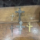 lot of christ crucifix very old various
