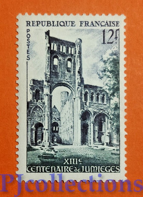 B853- FRANKREICH- FRANCE 1954 JUMIEGES ABBEY Fr 12 MNH