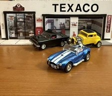 Road Race Replicas RRR H.O. 427 Cobra Roadster Blue/White Stripes T-Jet Slot Car