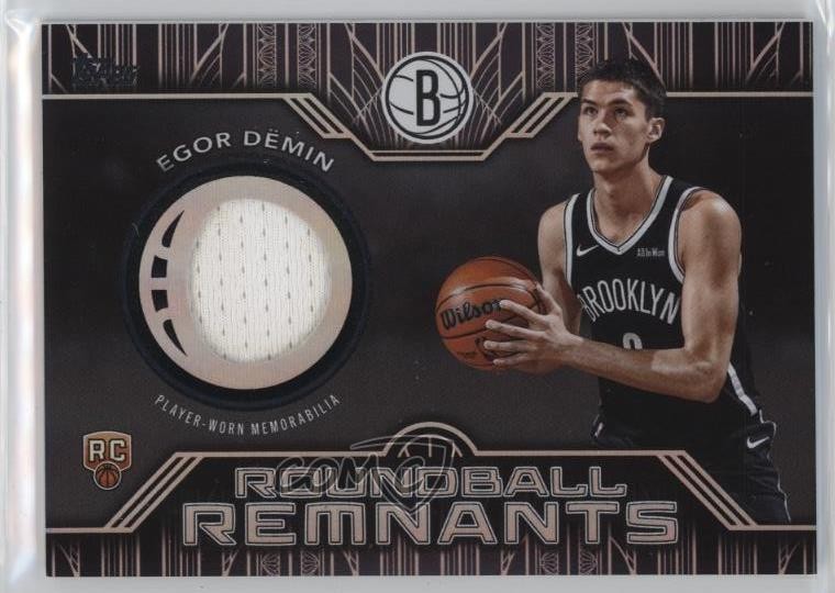 2025 Topps Rookie Roundball Remnants Rainbow Foilboard Egor Demin Dëmin RC 14md