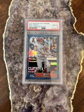 2022 Ben Baller Topps Chrome 1987  Mike Trout Blue Refractor /75 PSA 10 Gem Mint