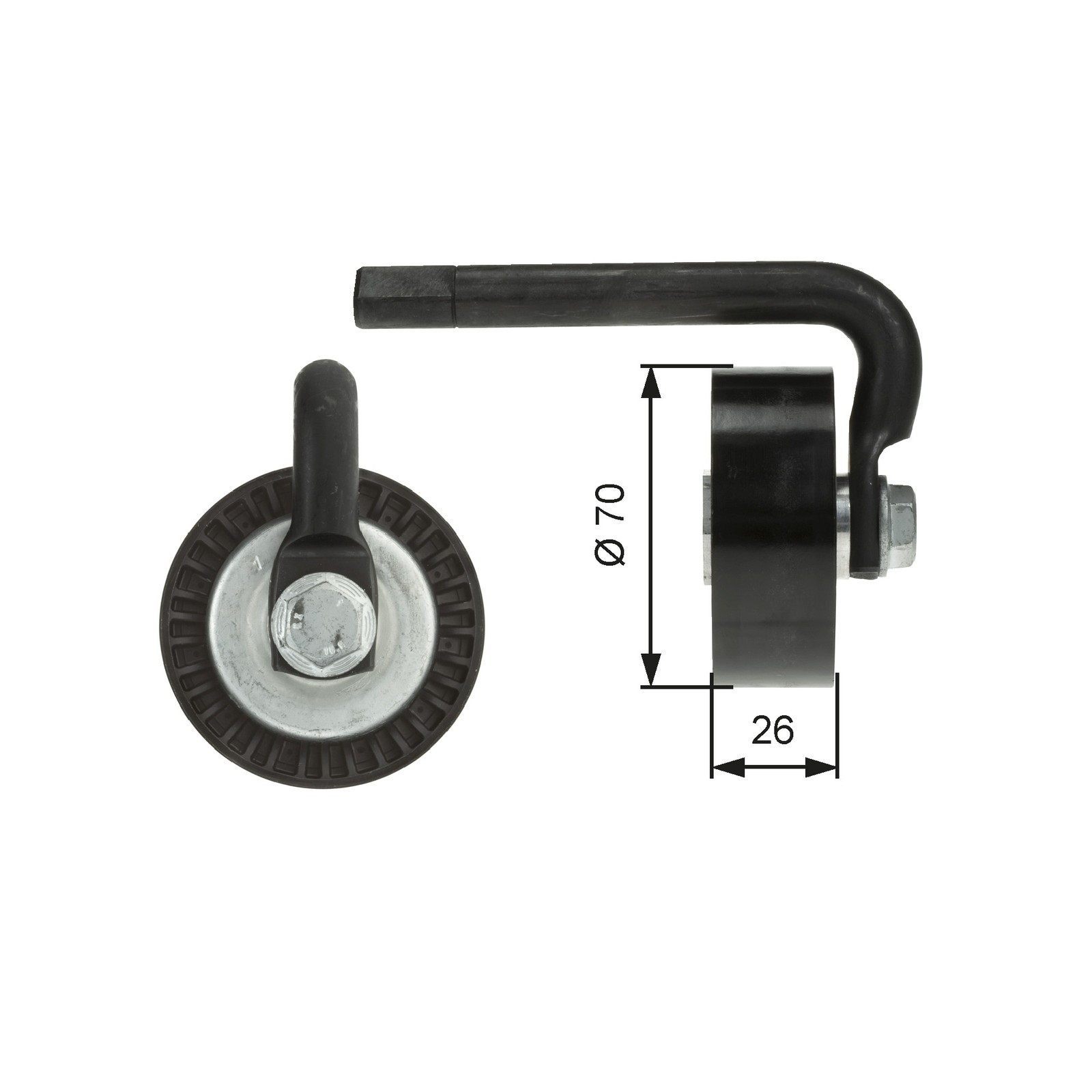 GATES-OE T39012 Belt Tensioner, V-ribbed belt for BMW - Image 6