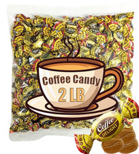 Coffee Candy Bulk - 2 LB Coffee Delight Hard Candy (210 Pcs) Coffee Snacks Made 9.96 per pound