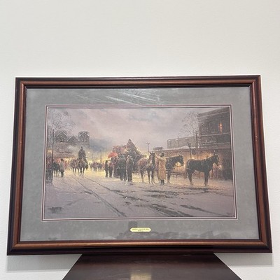 G. Harvey Santa Fe End of the Trail Signed Smithsonian Edition 509/1000 COA
