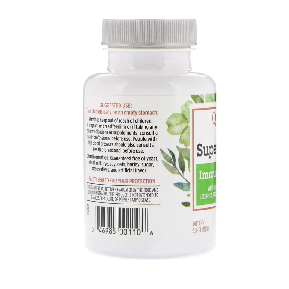 Sistema Inmune Quantum Health Super Lisina 90 Comprimidos Sin Leche, Sin Artificial Foto 3 de 3