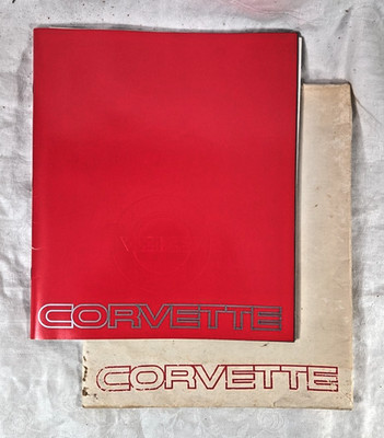 Corvette 1984 Sales Brochure Catalog Options Data Specs Paint Promotional
