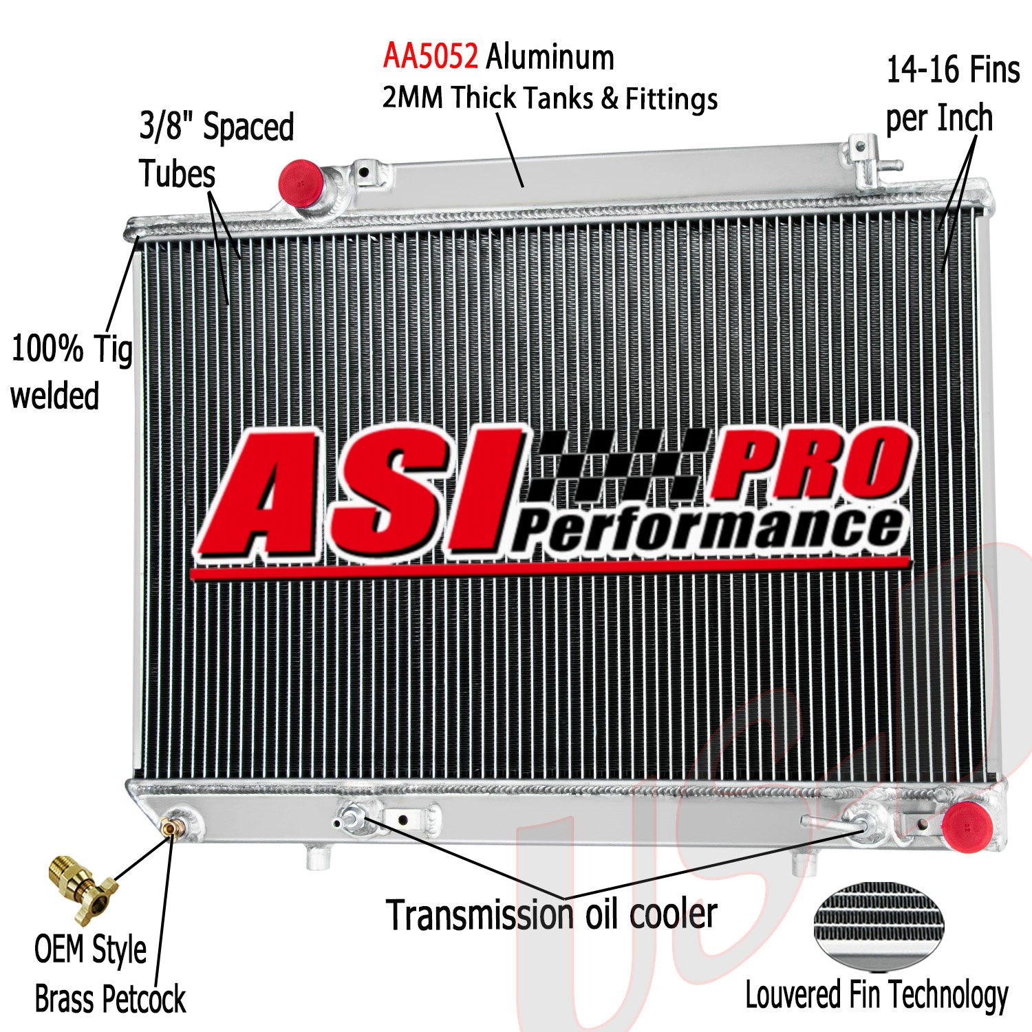 3 Row Radiator Fit 86-87 Mercedes-Benz 300SDL 3.0L 90-91 350SDL 1991 350SD 3.4L
