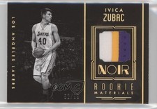 2016-17 Panini Noir Rookie Materials Black and White Prime 62/99 Ivica Zubac 0g4