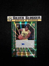 2023-24 Brice Sensabaugh Panini Donruss Signature Series Auto Green Laser /75