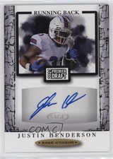 2021 Sage Premier Draft Auto Justin Henderson #A170 Auto 05ks