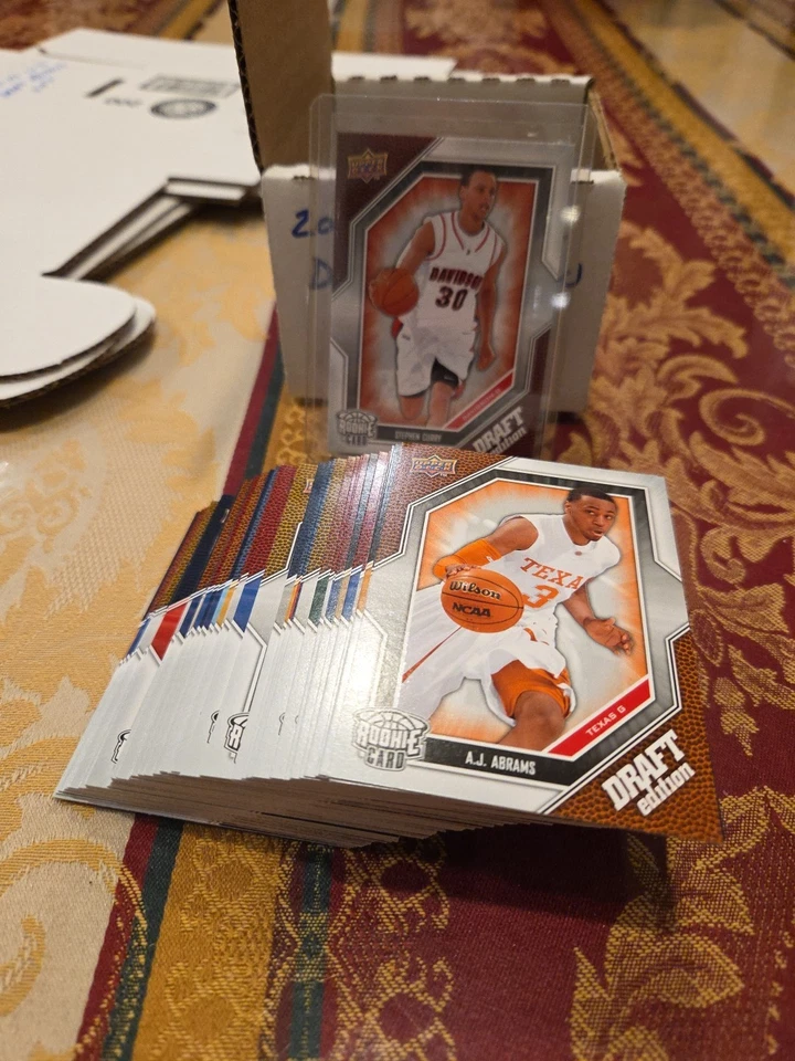 Juego completo de tarjetas de novato Stephen Curry 2009 Upper Deck Draft Edition 1-68 Foto 2 de 3