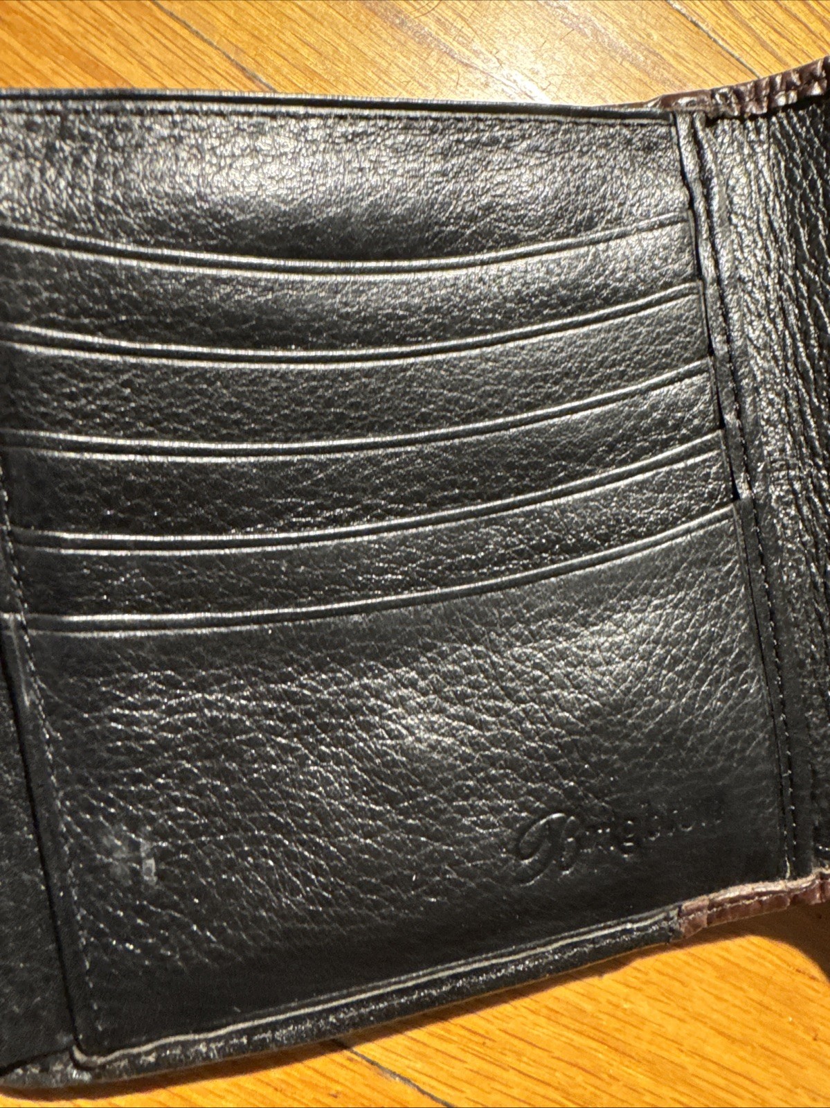 Vintage Brighton Brown CROCODILE EMBOSSED LEATHER… - image 8