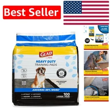 Heavy Duty Activated Carbon Puppy Training Pads 24"x24" - 100ct for Odor Control