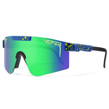 PIT VIPER Outdoor Sunglasses Men Women Cycling Windproof Sport C12 Green Blue