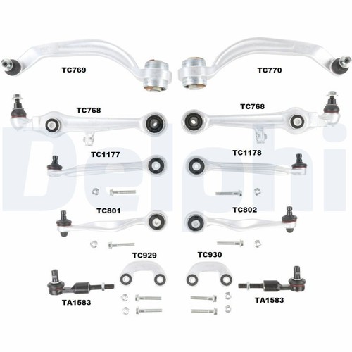 Querlenker Satz Reparatursatz für Audi A4 B5 1994 - 2001 Vorne Delphi Tc1300Kit