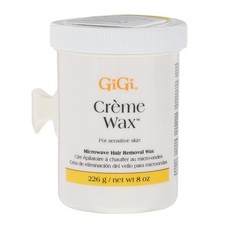 GiGi Cr me Wax for Sensitive Skin - Microwave Hair Removal Wax, 8 Ounces