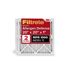 Filtrete 20x20x1 AC Furnace Air Filter, MERV 11, MPR 1000, Micro Allergen Def...