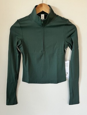 Alo Yoga Women's Softsculpt Precision 1/4 Zip Long Sleeve Top Size