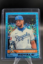 2025 Topps Heritage - High Number SP MJ Melendez #415 Chrome Light Blue Sparkle