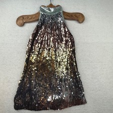 Weissman MC Sequin Halter Dress Girls Dance Costume Sparkle